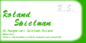 roland spielman business card